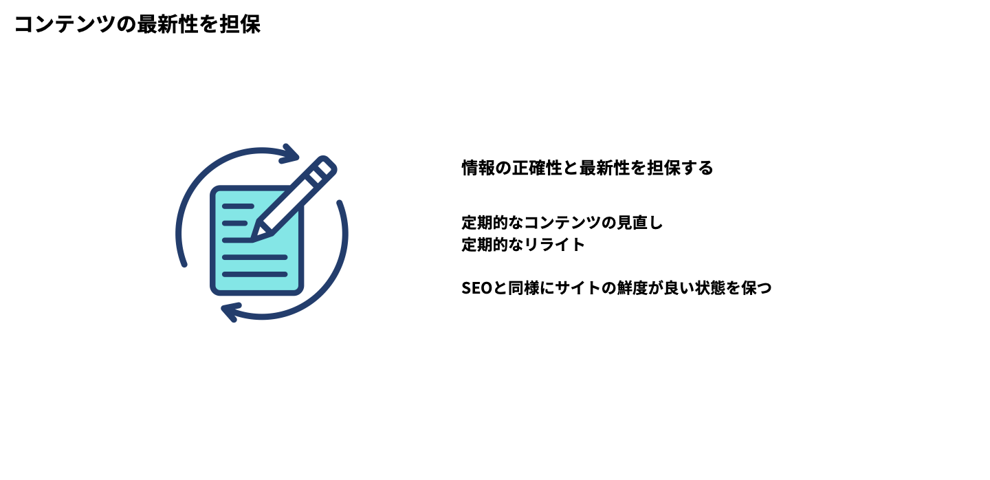 LLMO対策:コンテンツの最新性を担保する